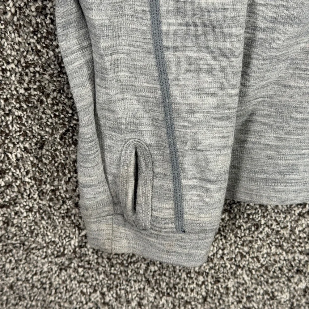 KUHL Team 1/4 Zip Pullover Sweater Mens L Gray Merino Wool Thumbholes